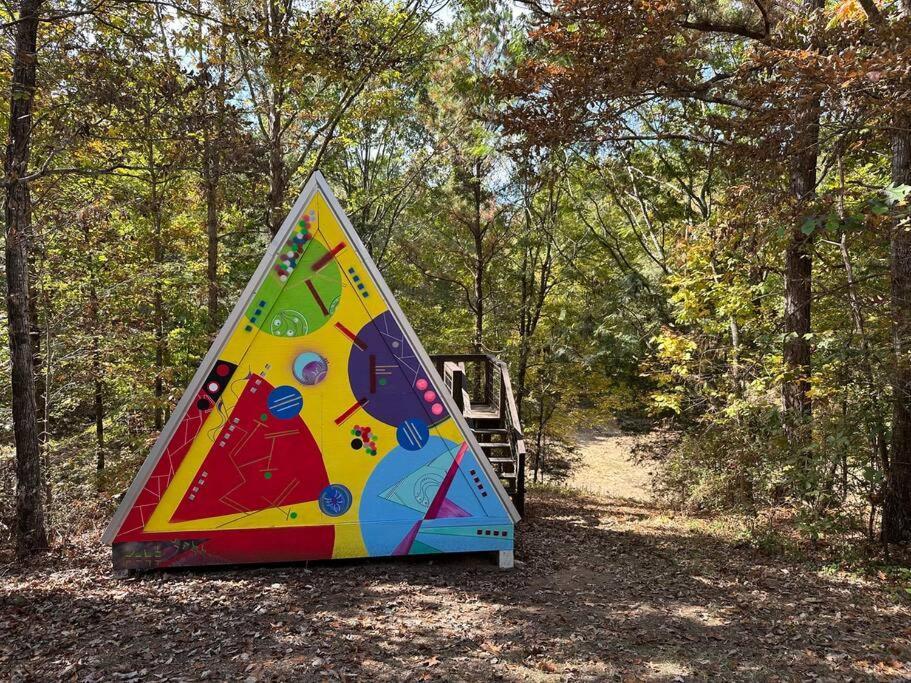Bohamia - Cozy A-Frame Glamp On 268 Acre Forest Retreat Talladega Ngoại thất bức ảnh